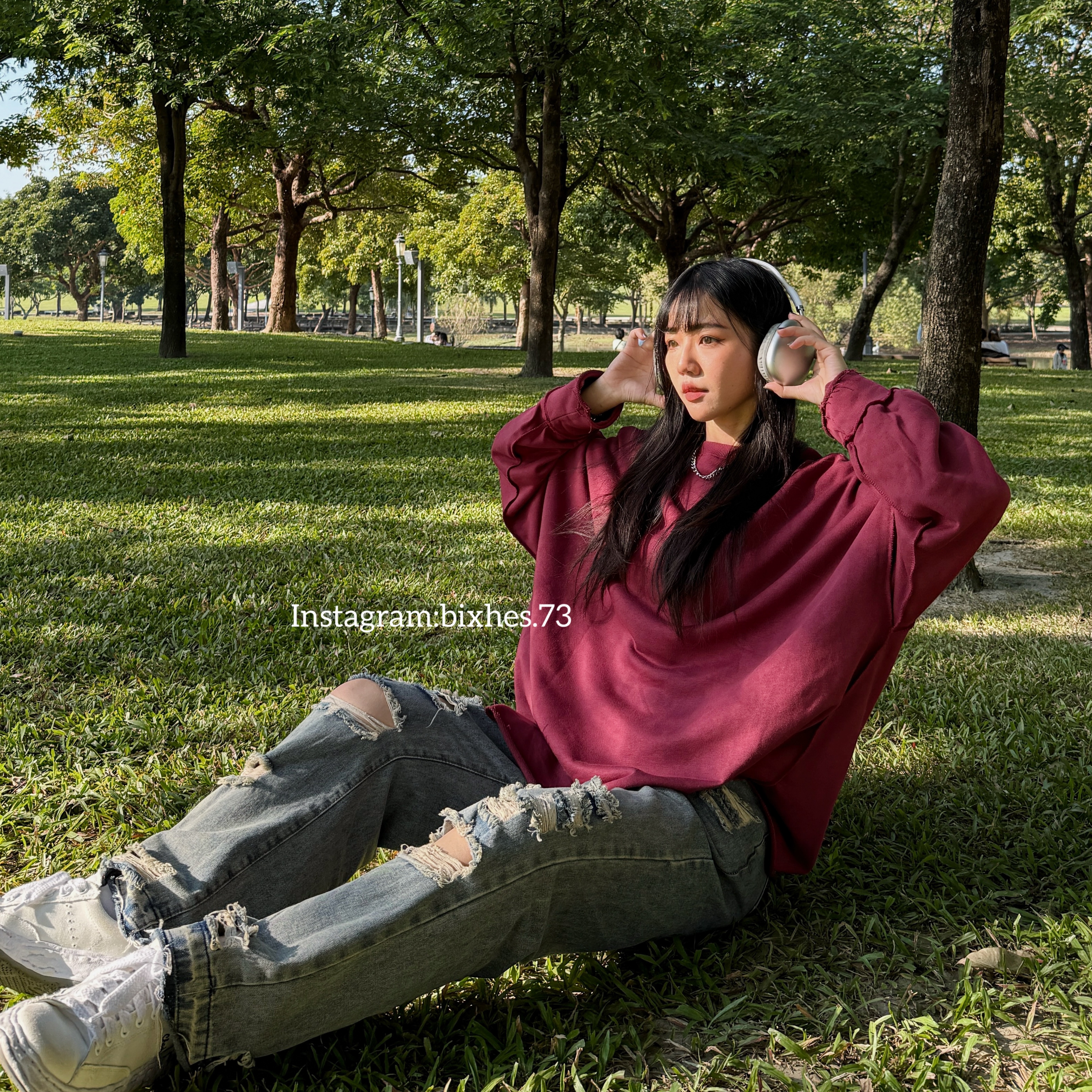 BIXHES自訂款高磅不收邊大學Tee(B00101)