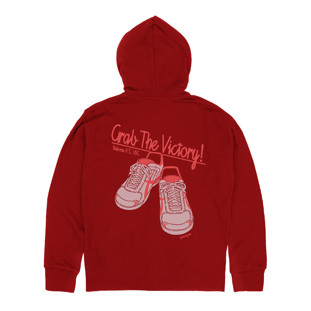 Cospa 1216 孤爪研磨 シューズ ジップパーカー [ハイキュー!!] RED