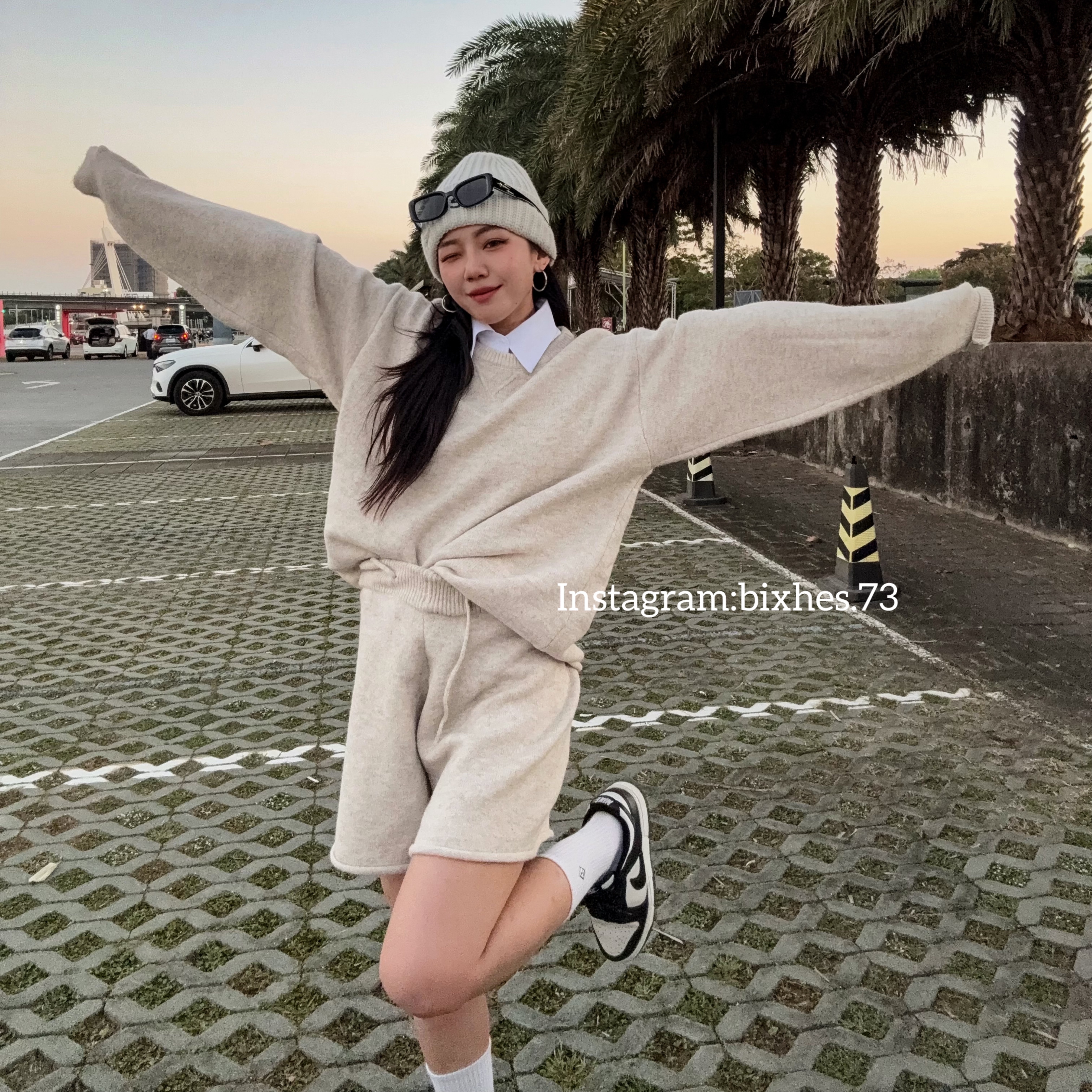 厚實軟綿綿純色毛衣套裝(B00102)