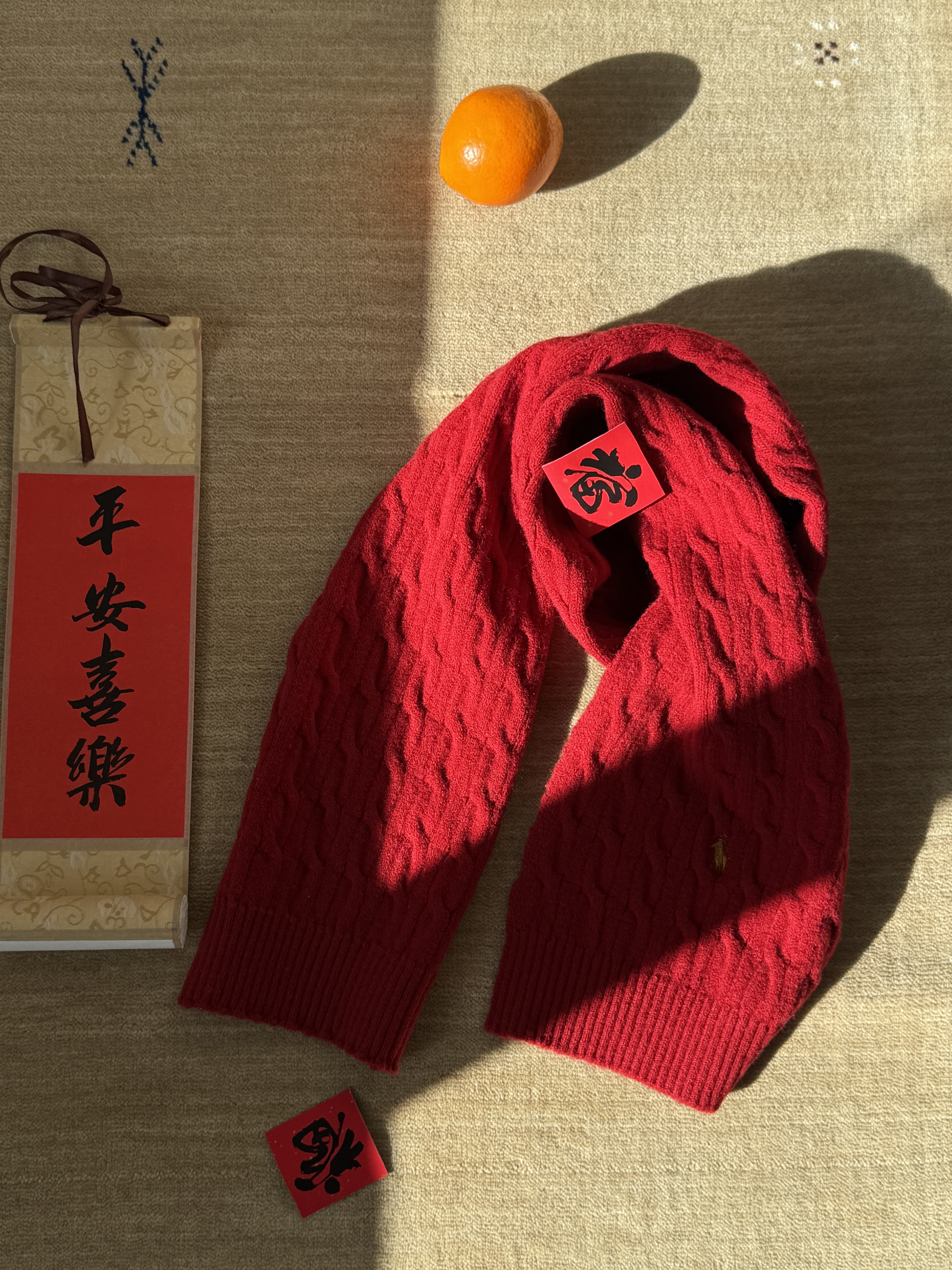 🧧🐎𝐏𝐨𝐥𝐨 𝐑𝐚𝐥𝐩𝐡 𝐋𝐚𝐮𝐫𝐞𝐧 拜年金線棉羊絨麻花針織毛衣 親子裝🧨