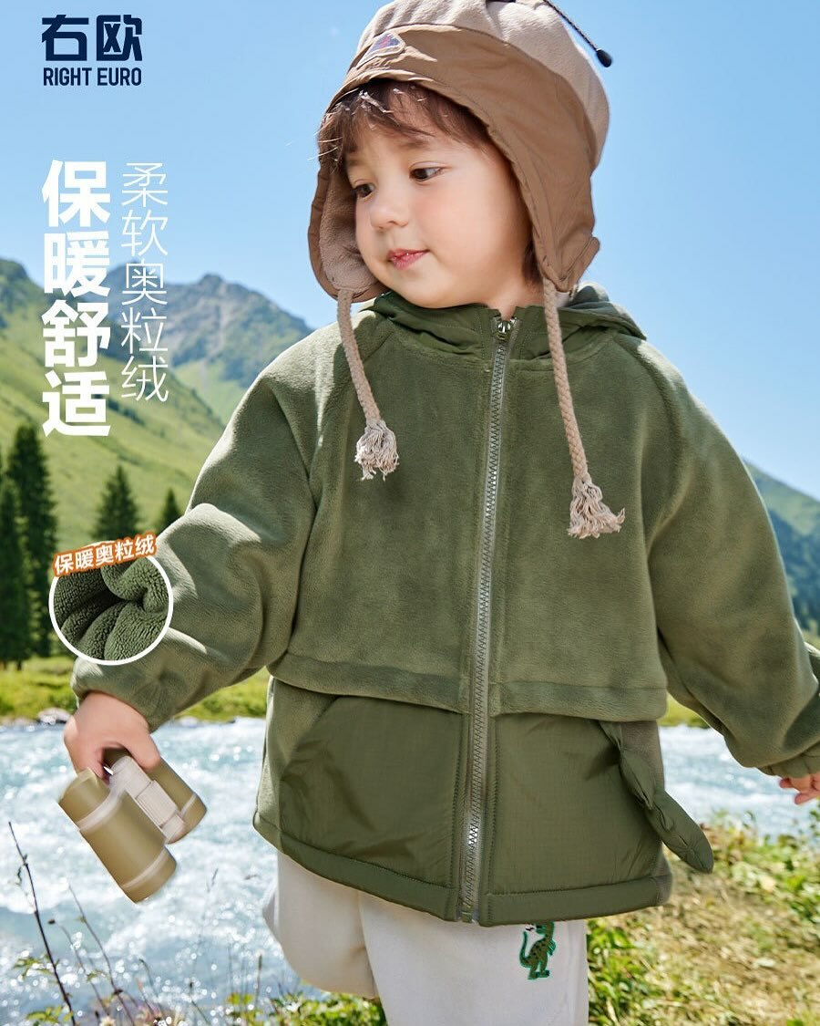 保暖奧利絨造型外套