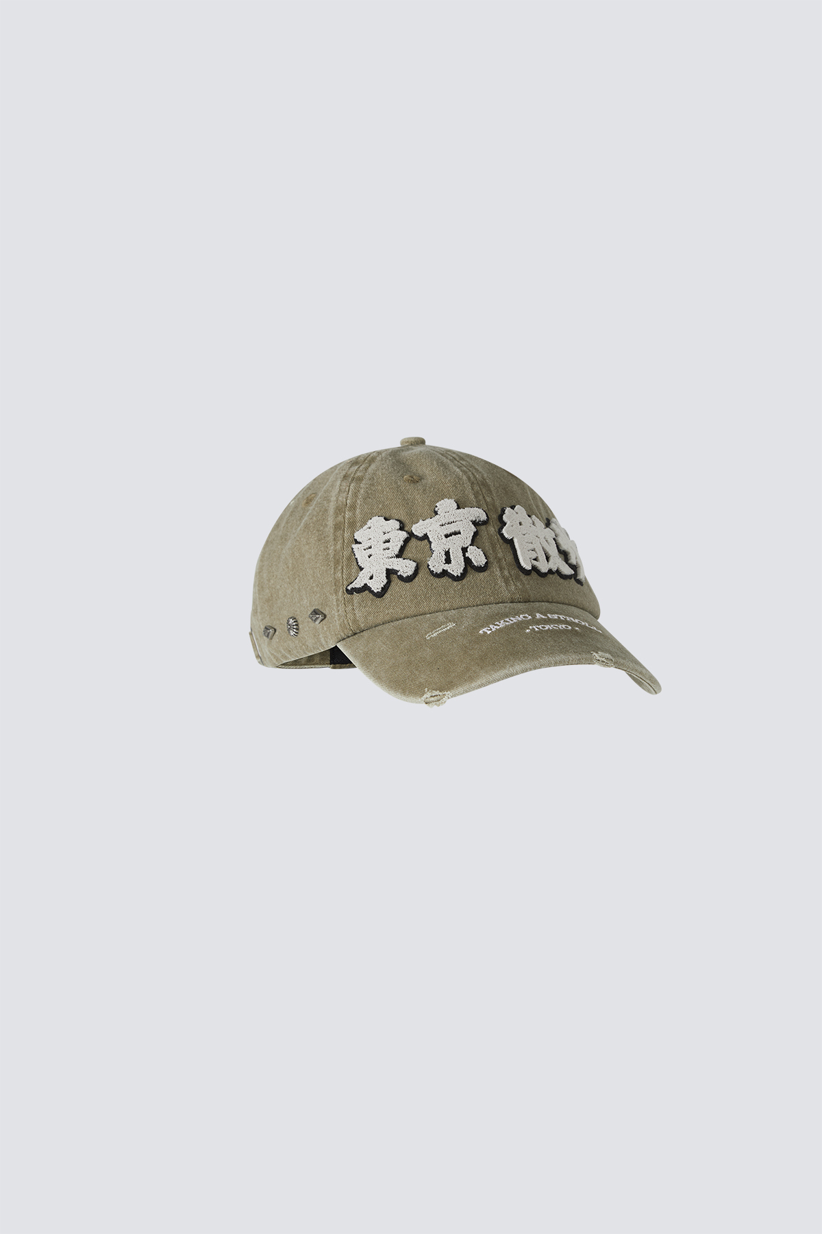Strolling in Tokyo Washed Golf Cap｜Khaki｜Hong Kong Original Design
