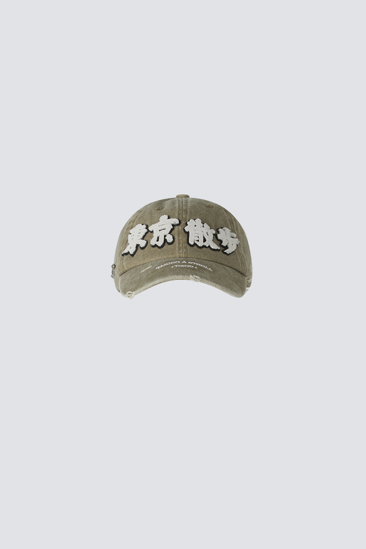 Strolling in Tokyo Washed Golf Cap｜Khaki｜Hong Kong Original Design