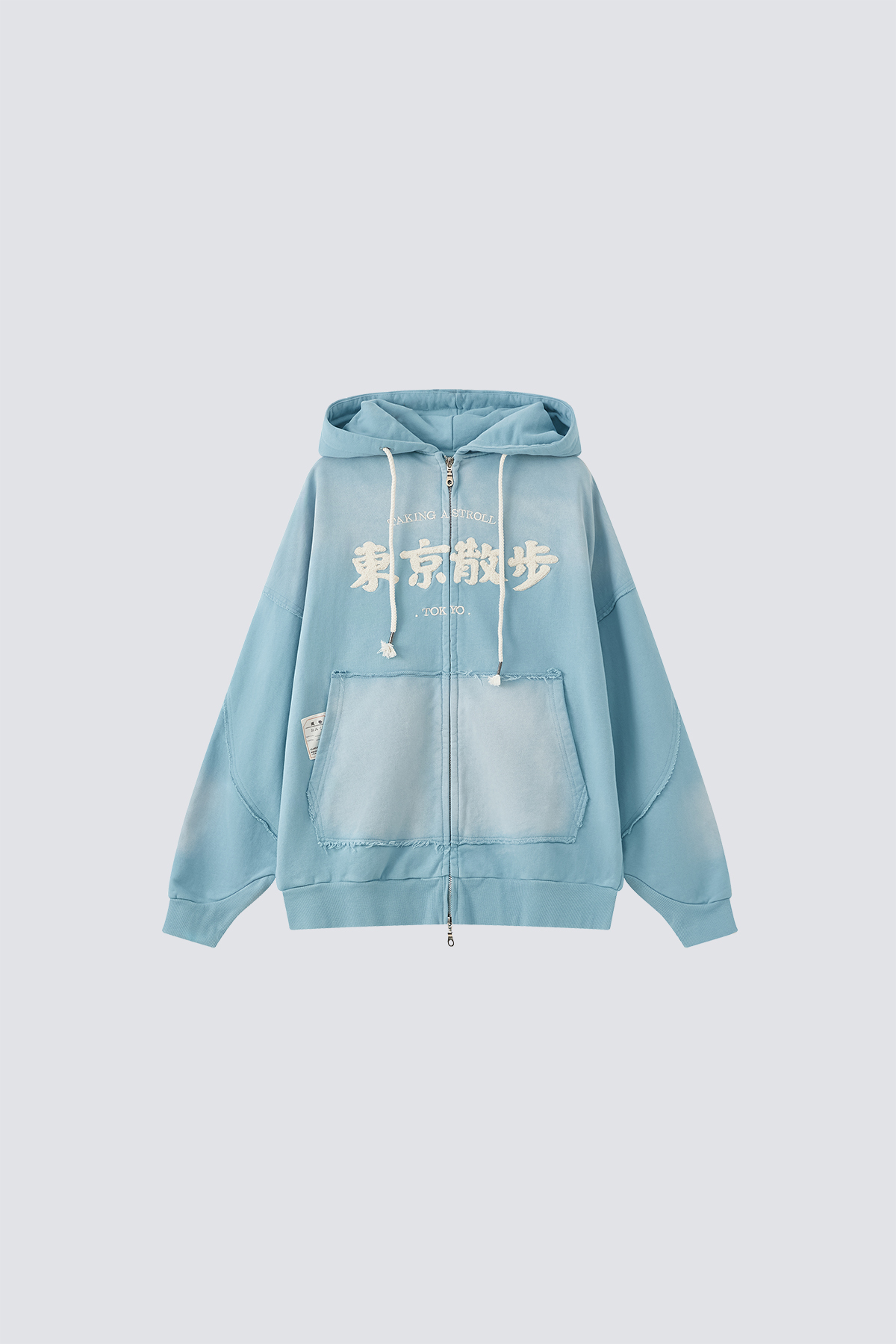 Strolling in Tokyo Washed Hoodies｜Mint Green｜Hong Kong Original Design