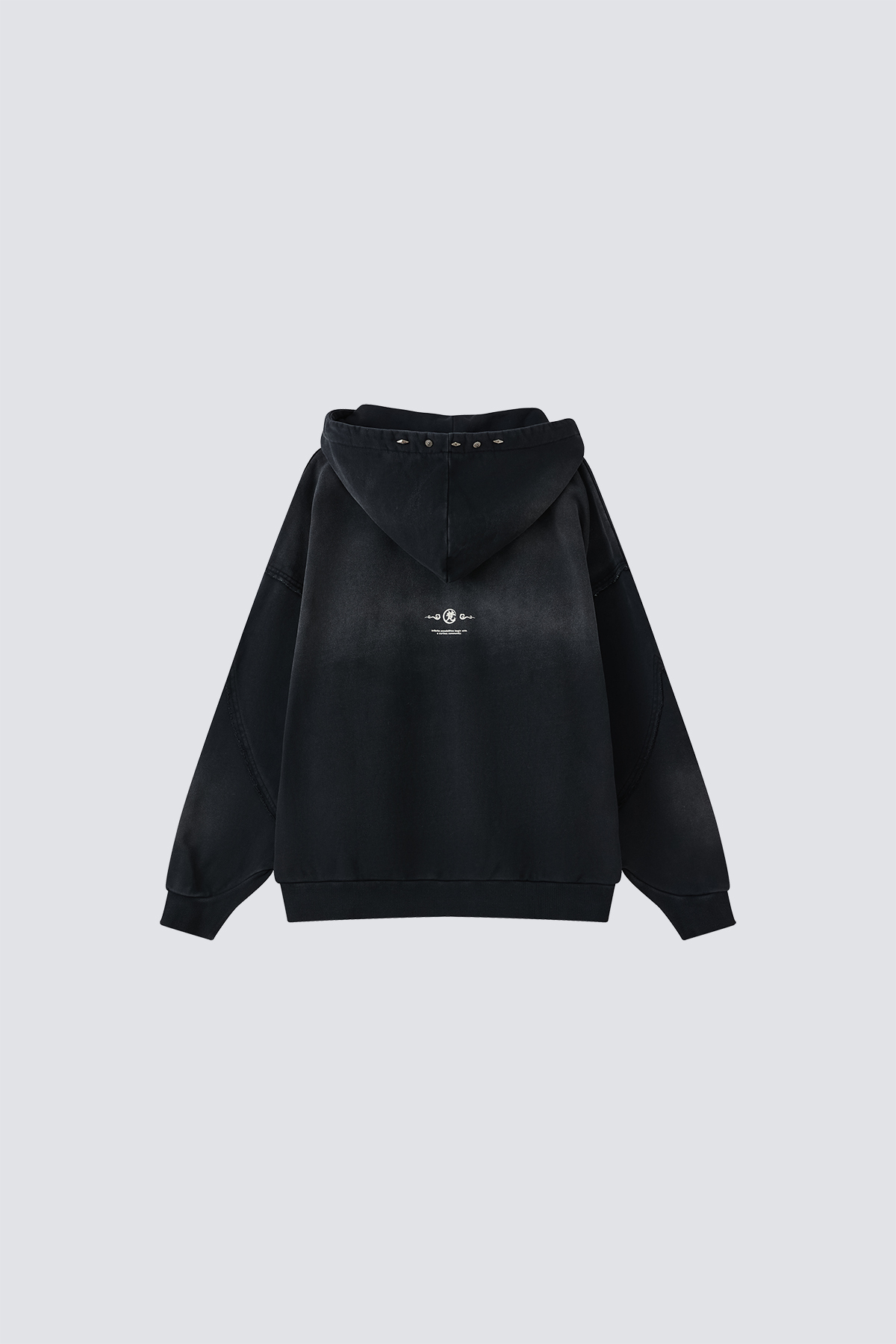 Strolling in Tokyo Washed Hoodies｜Black｜Hong Kong Original Design