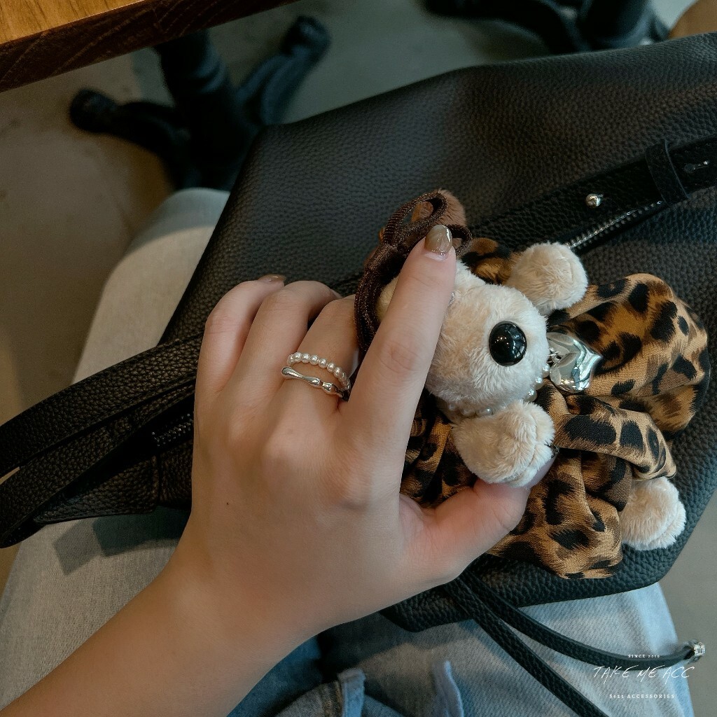 雙層珍珠｜純銀戒指