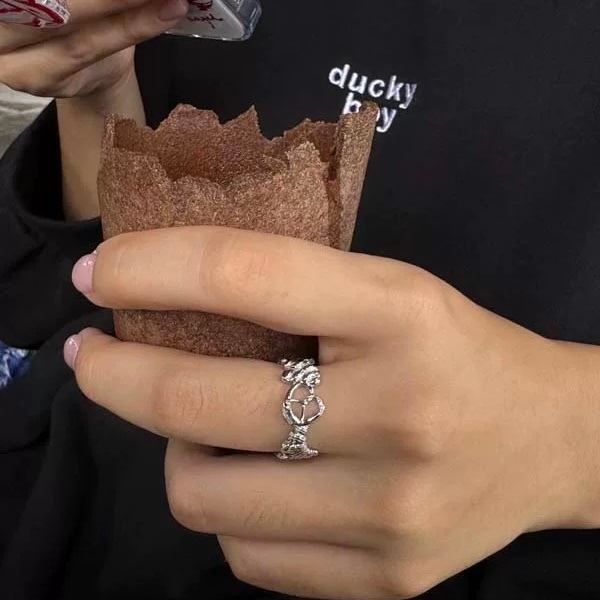 可頌麵包｜純銀戒指