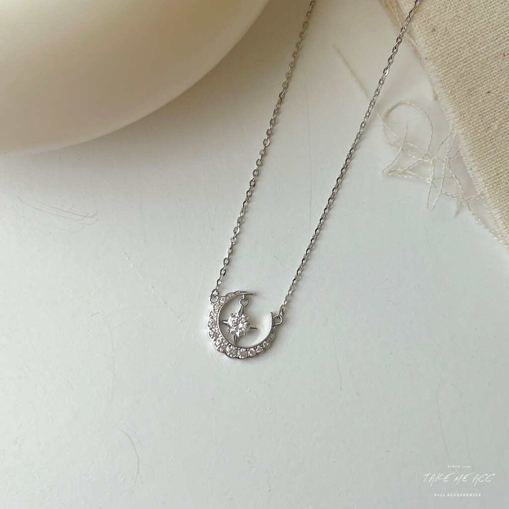 坐擁星月｜純銀項鍊