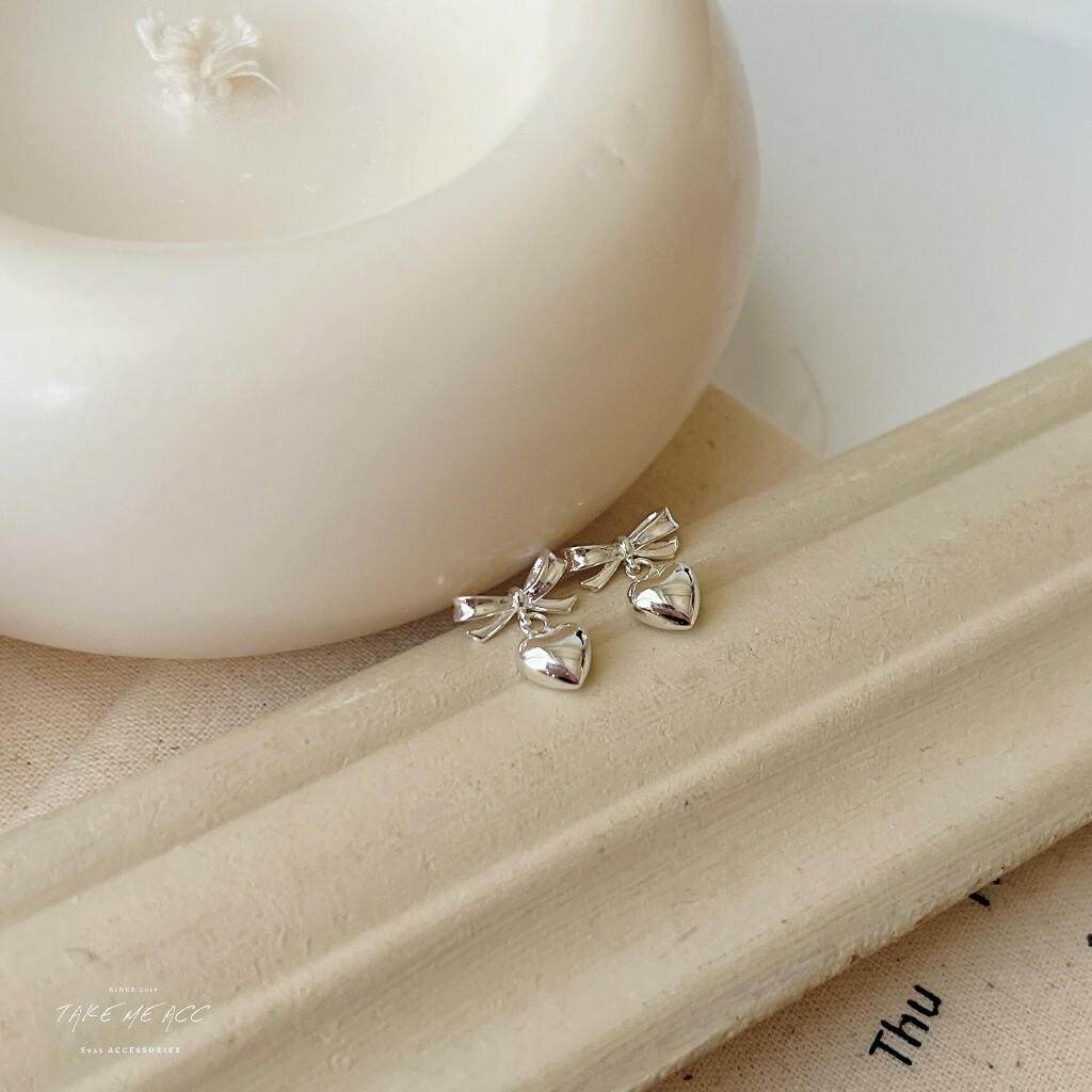 甜蜜誓言｜全純銀耳環
