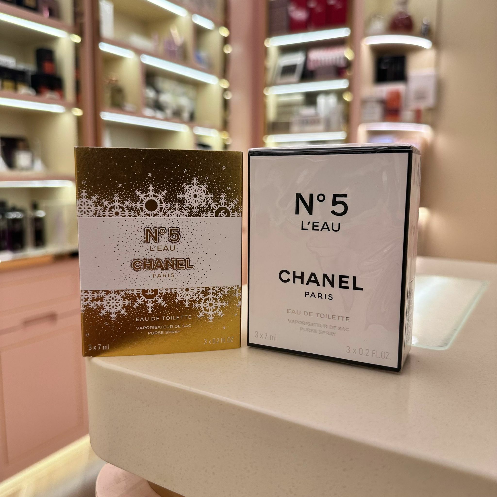 Chanel No.5 L'eau EDT 3 X 7ml 2024 Special 香奈兒 5號L'EAU 清新晨露聖誕限定便攜香水