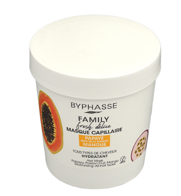 Byphasse 純素深層滋養木瓜熱情果護髮膜 250毫升 (買一送一)，EXP：2026年3月  (H12 SA55)