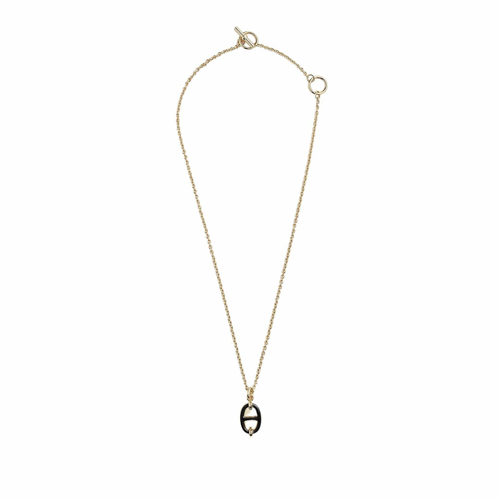 全新HERMES項鏈黑金,豬鼻鏡面 H100053FE03 03 #BRAND NEW #香榭站正品