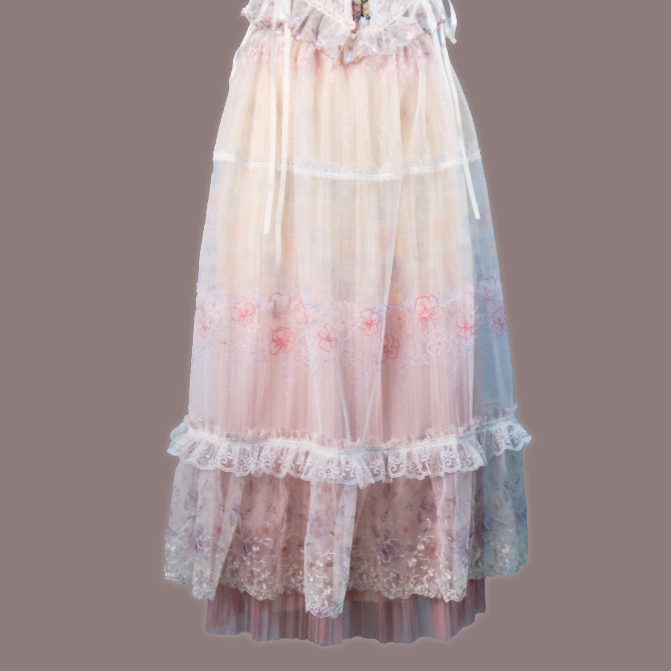 Angelic Pretty Outer Dress and Chiffon Cake Skirt Set