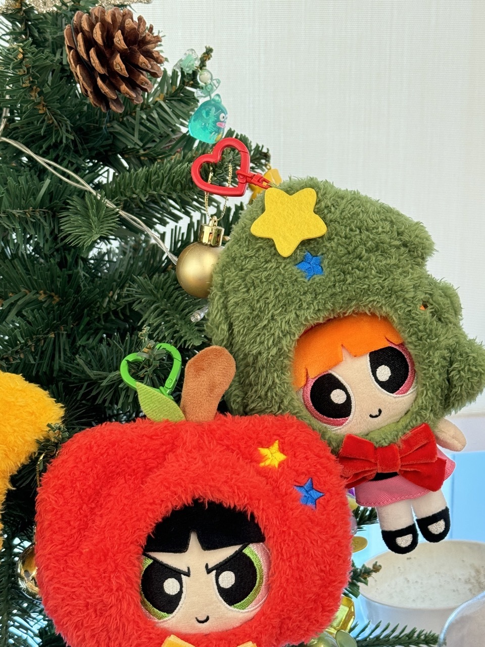 THE POWERPUFF GIRLS 飛天小女警 聖誕系列 吊飾 鑰匙圈 頭套 可拆卸 官方正版授權 / 預購