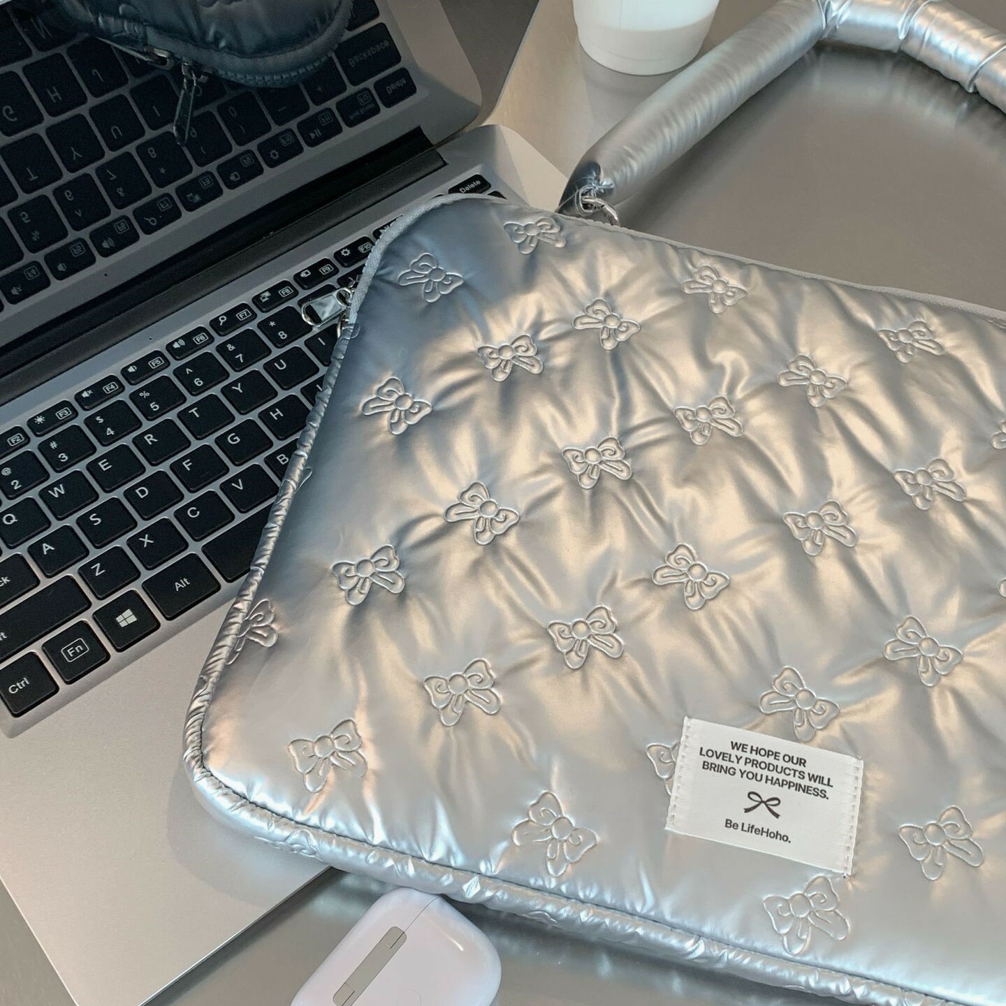 《5381》芭蕾蝴蝶結風手提電腦包