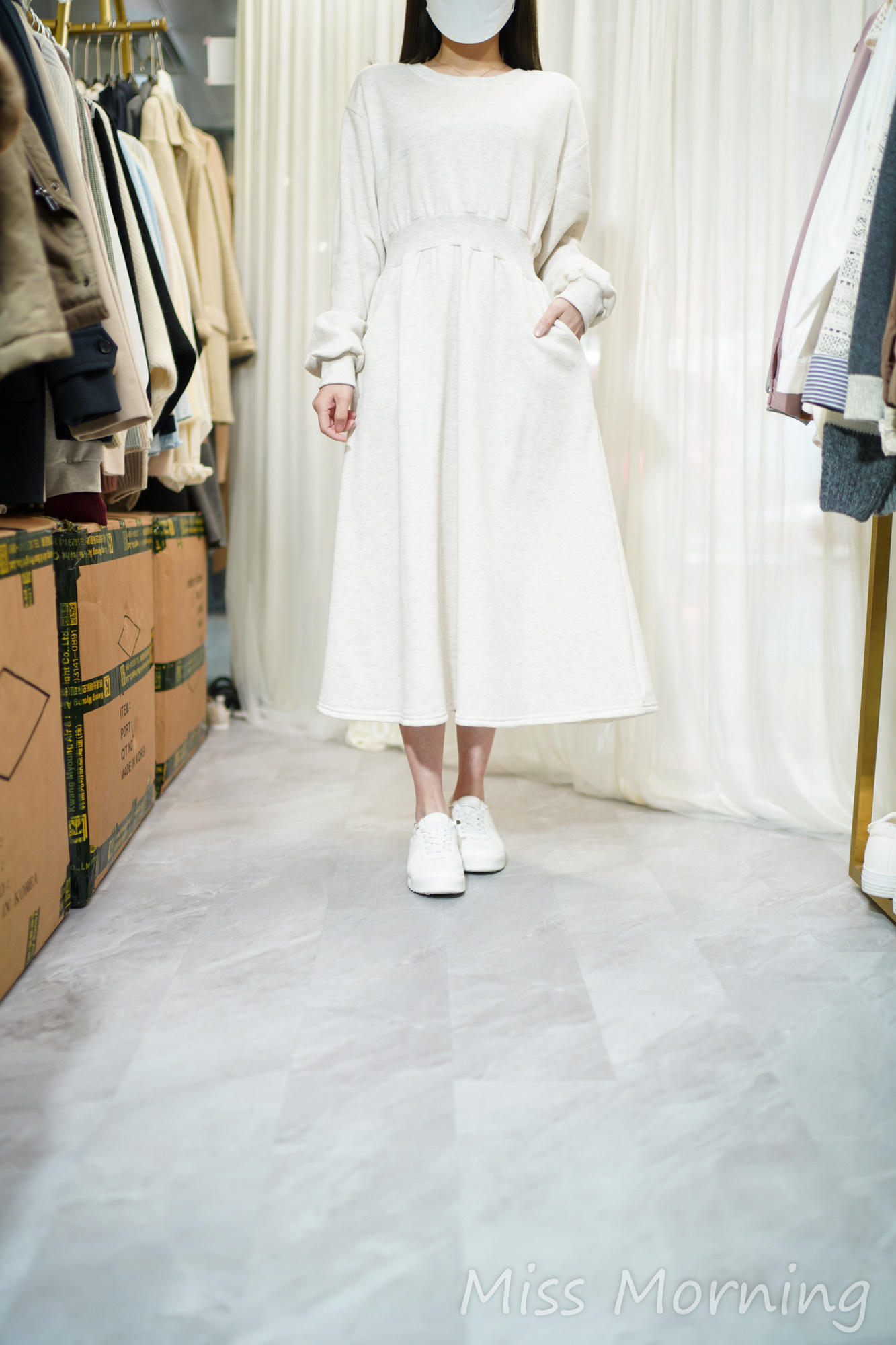 全毛底連身裙(14346)