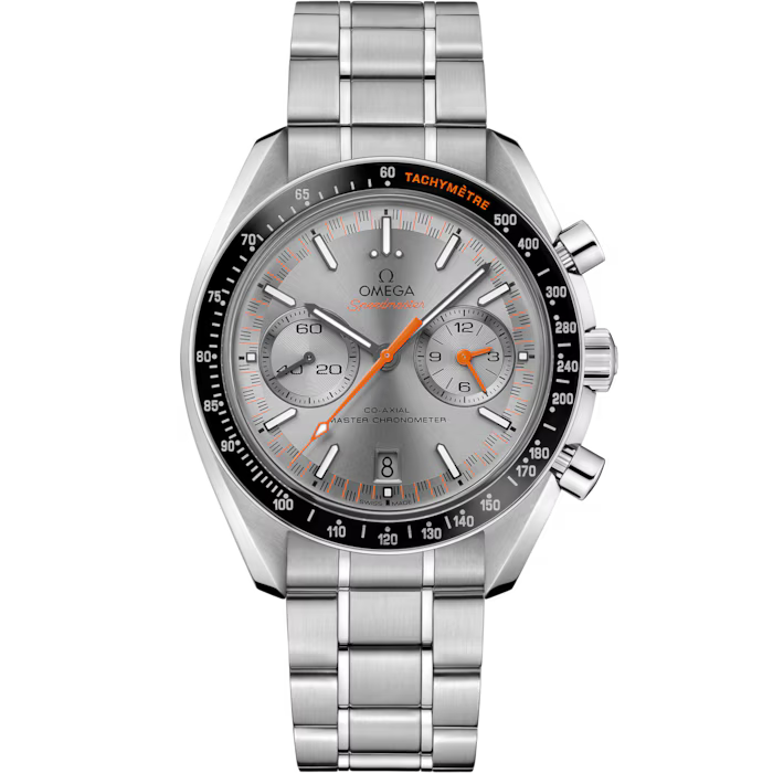BRAND NEW Omega Speedmaster 329.30.44.51.06.001 32930445106001 RACING BLACK DIAL ORANGE hands STEEL CO-AXIAL MASTER CHRONOMETER CHRONOGRAPH 44 MM