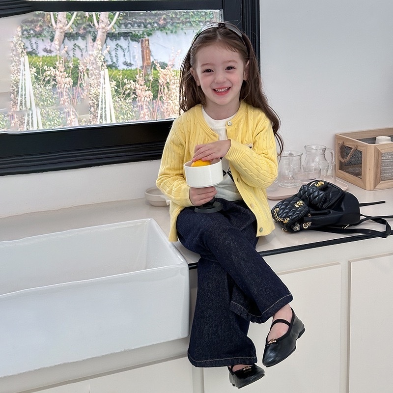 刺繡愛心麻花針織外套