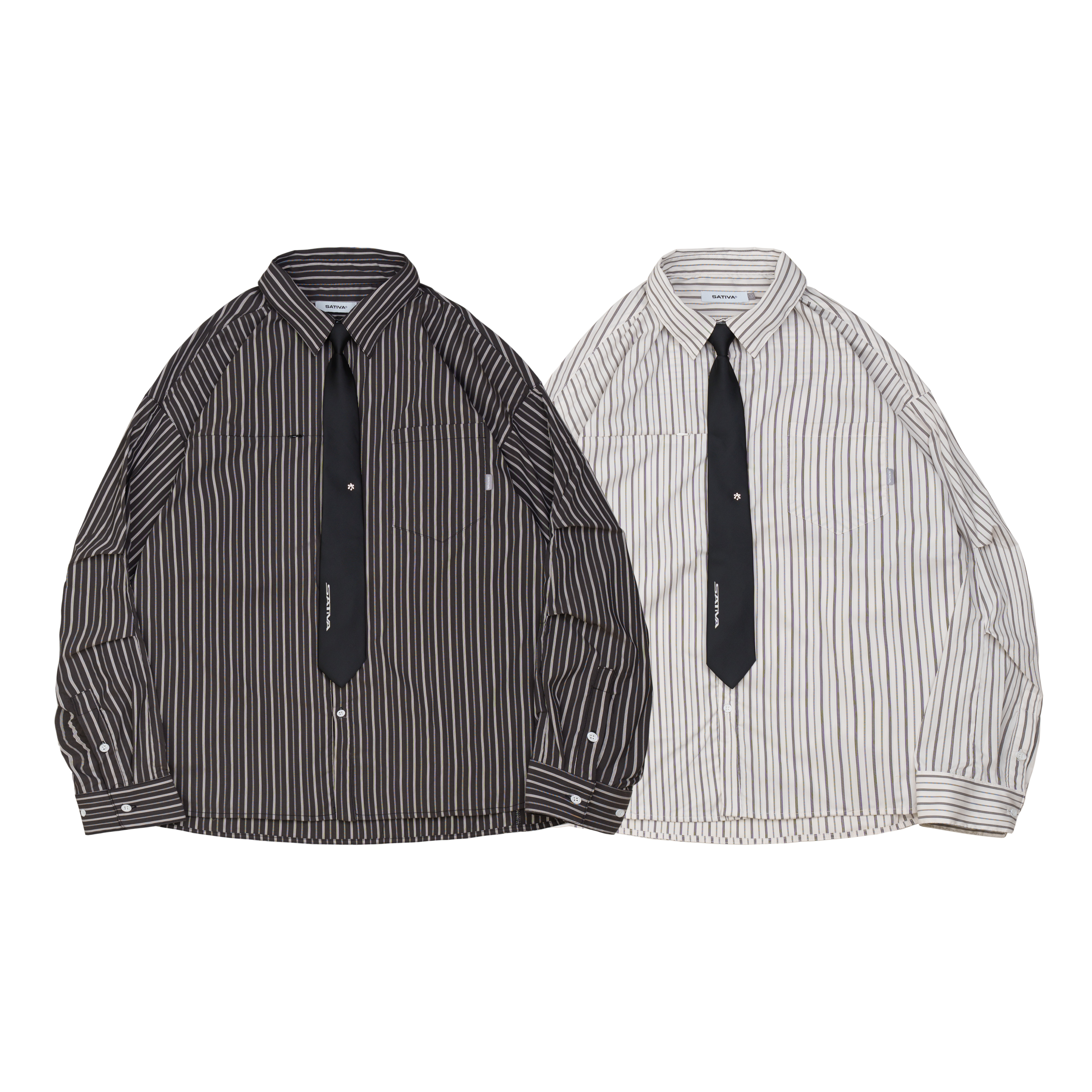 SATIVA H.BK-03 Emblematic Pockets Shirt