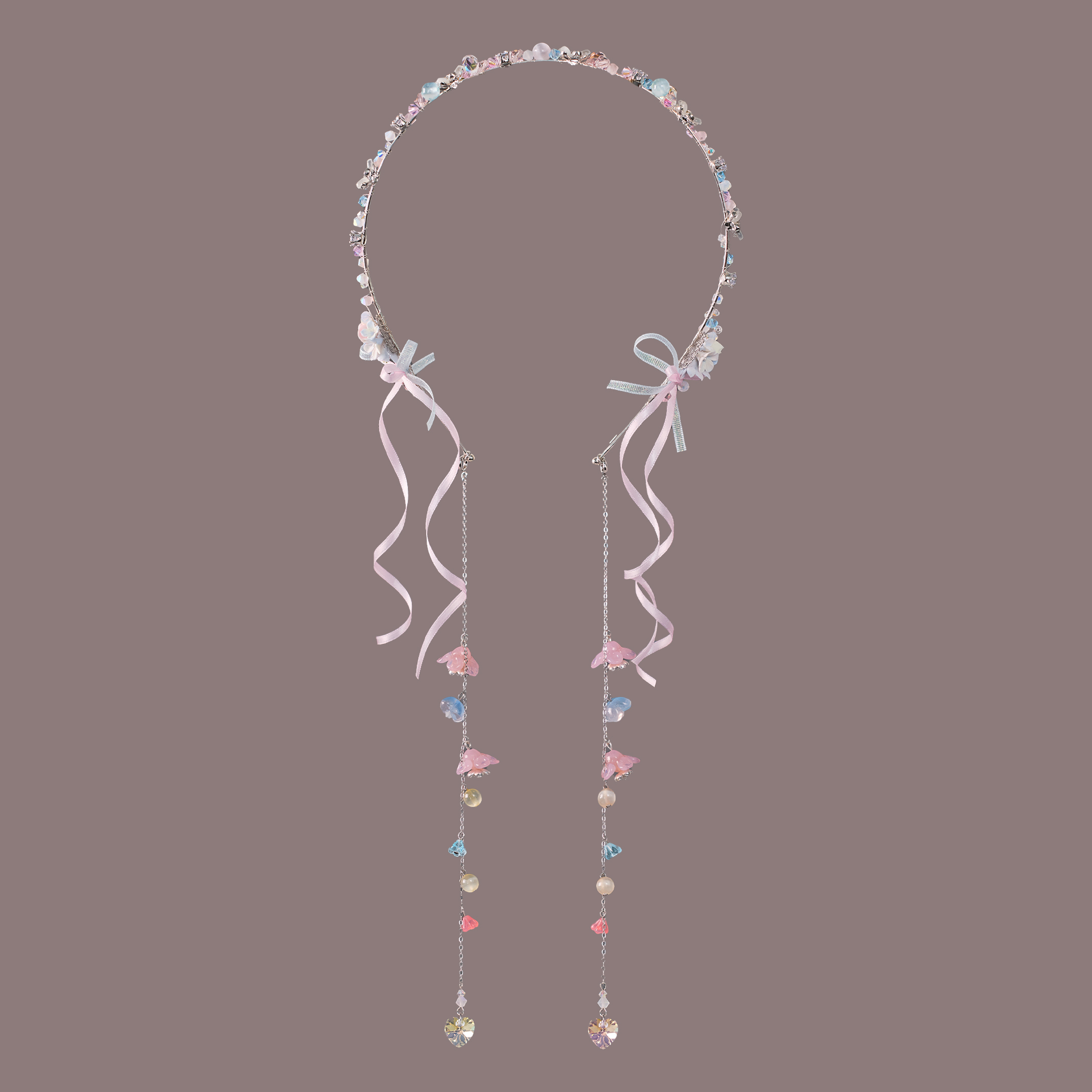 Mini Bouqet Konpeito Sprinkles Headband with Detachable Charm Chain