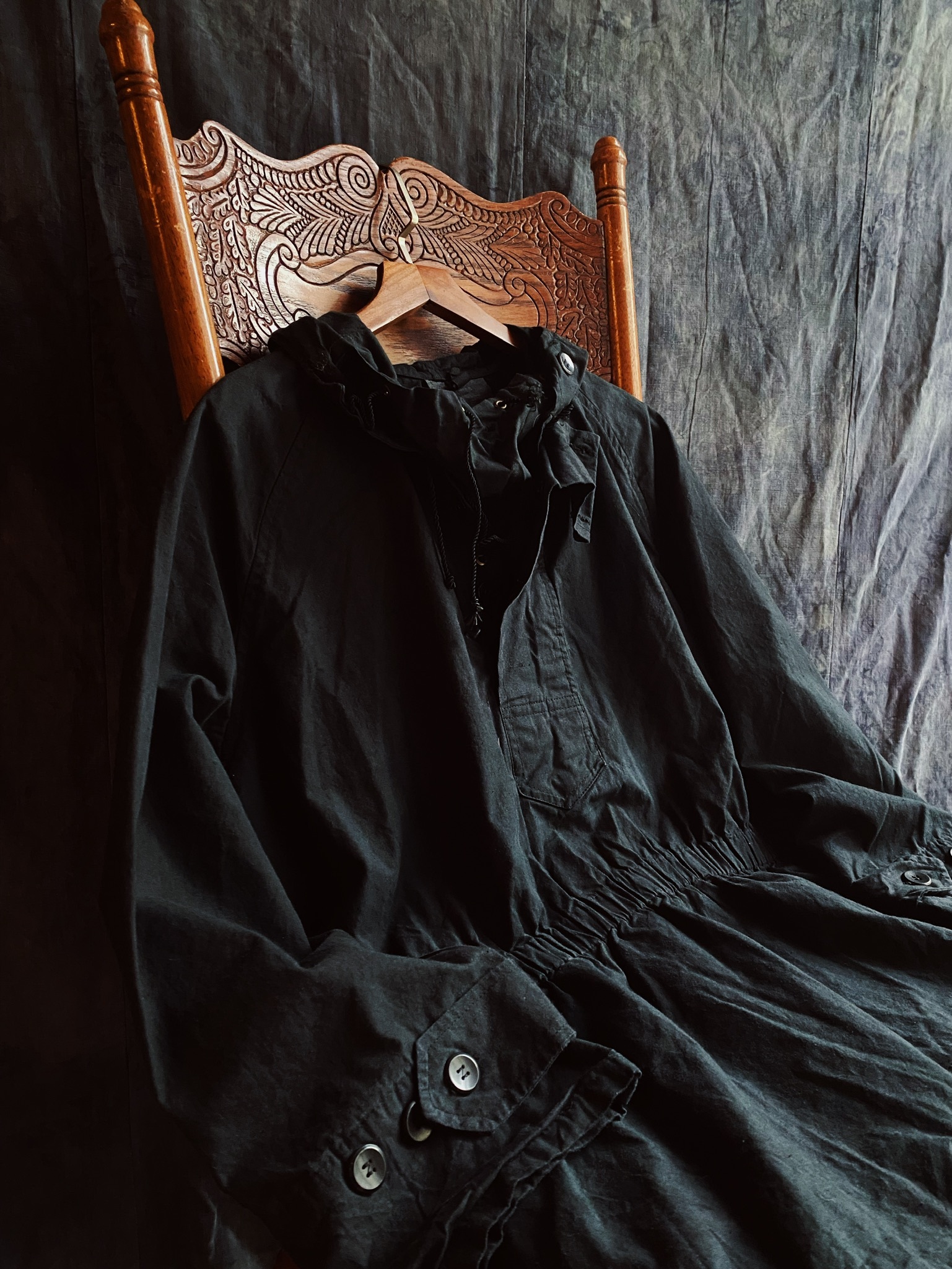 Hungarian army Mountain Smock-Black Dyed / 匈牙利軍公發山岳部隊罩衫-黑染