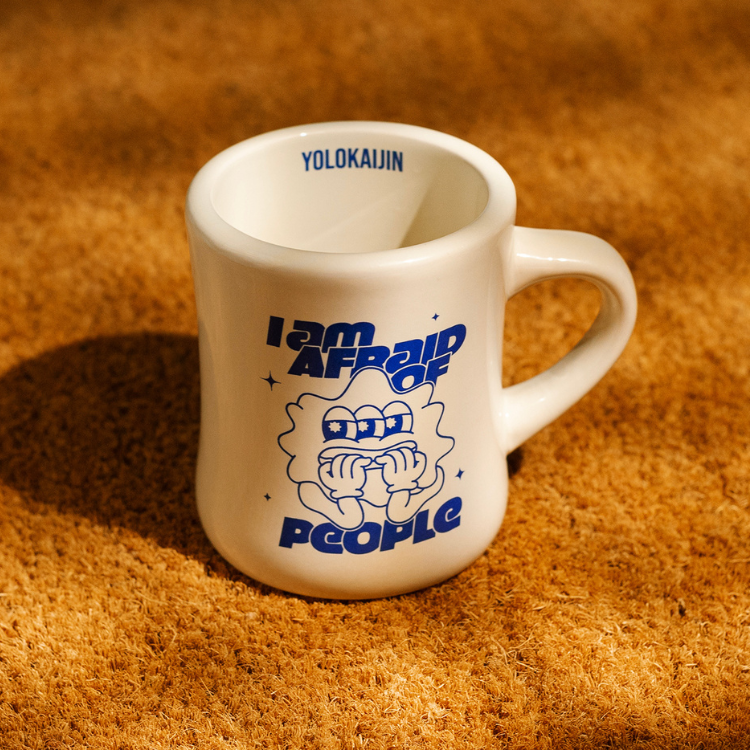【A君B子 akunbko】YOLO怪人復古胖胖馬克杯