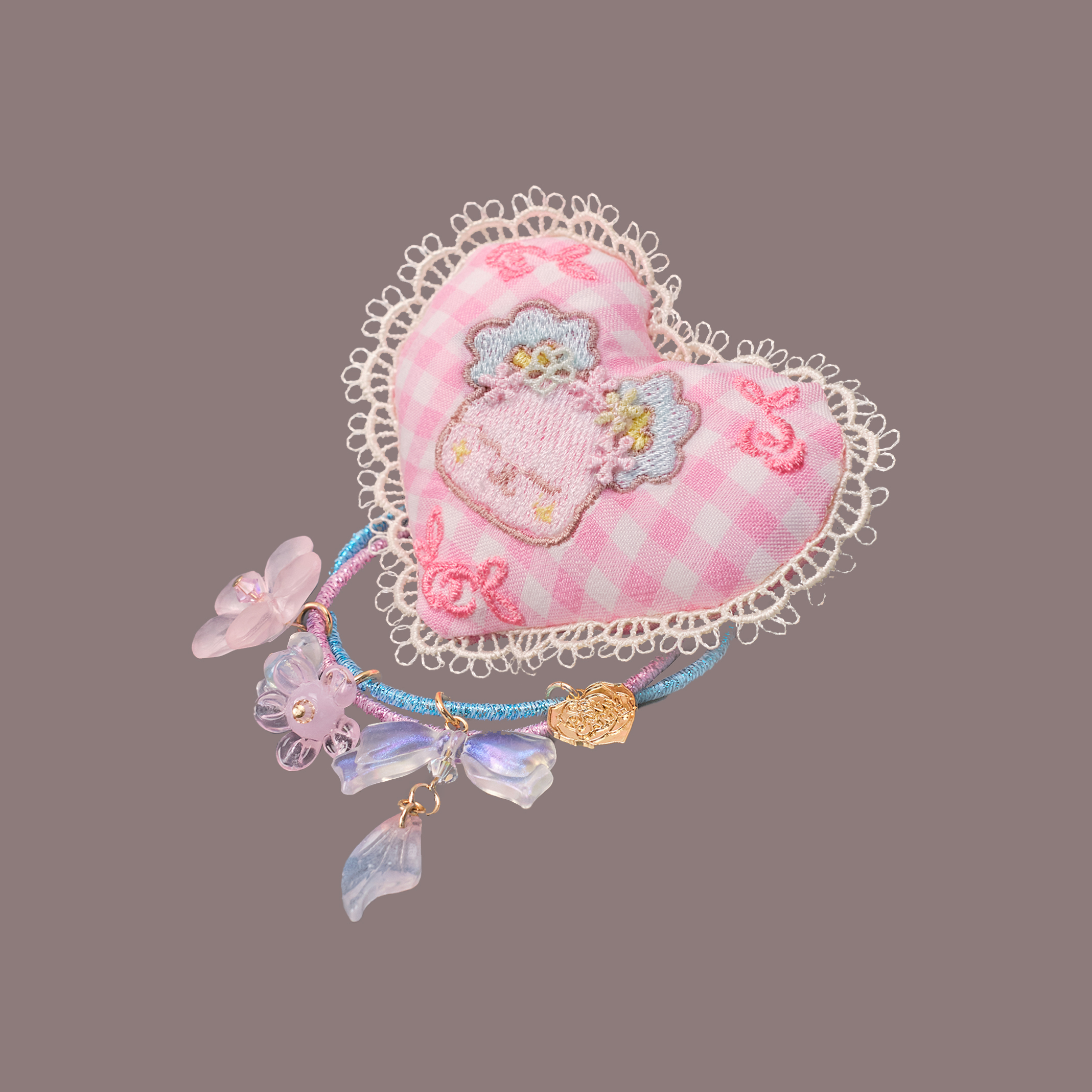 The Softest Spot Sora Bear Embroidery Pillow Hair Ties