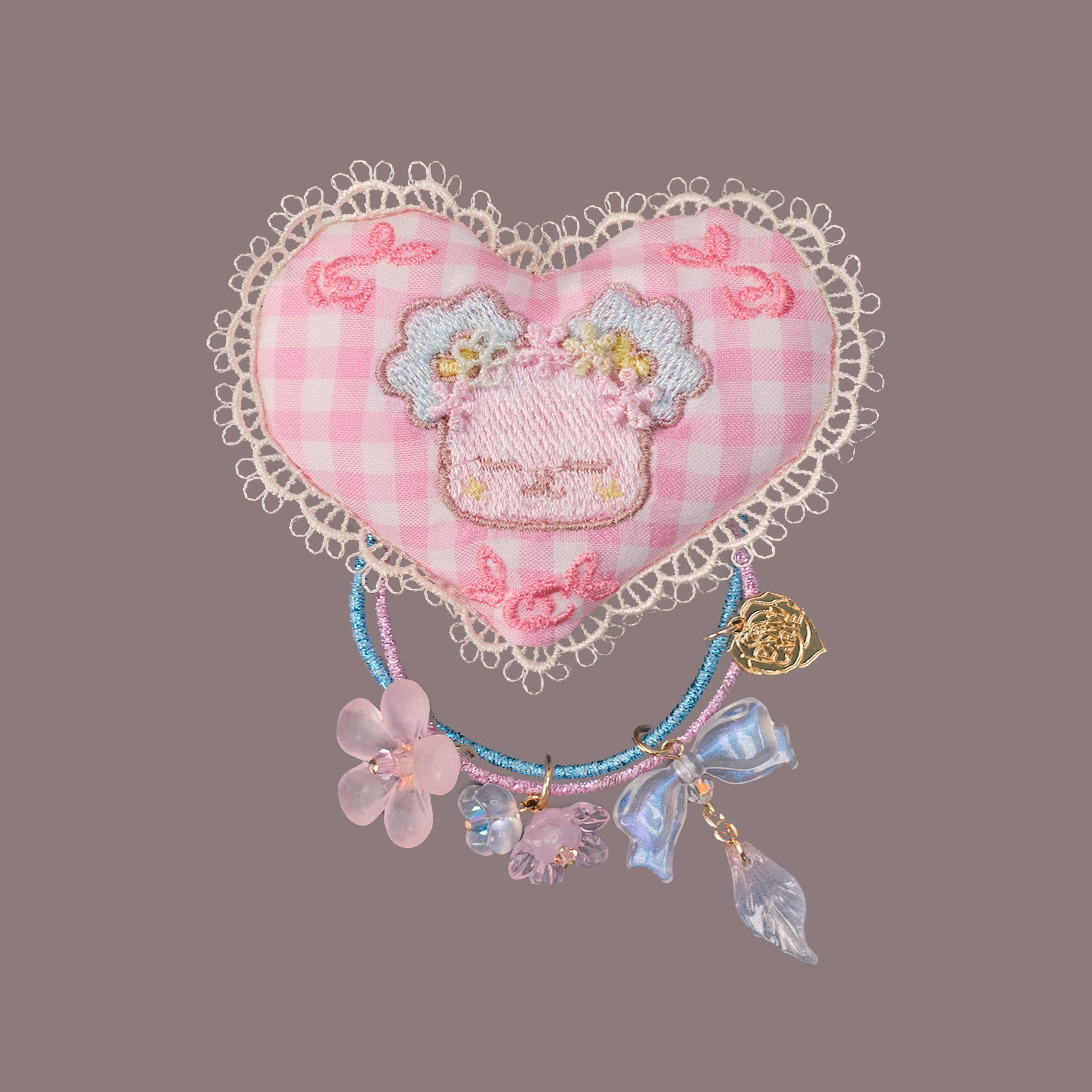 The Softest Spot Sora Bear Embroidery Pillow Hair Ties