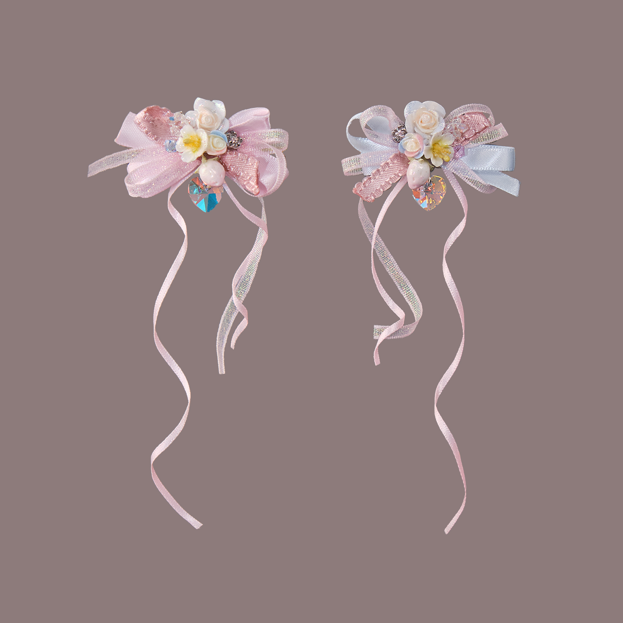 Ballet’s Angel Sugar Pearls Hand-painted Glass Globe Earrings