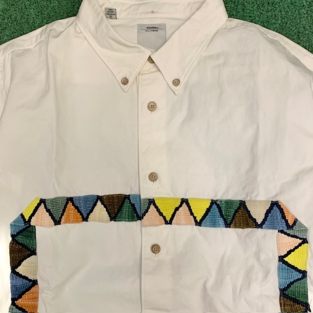VISVIM V+V 5 NATION MAYAN LUNGTA B.D SHIRT L/S - WHITE SIZE 2 IN STOCK NOW (現貨發售中)