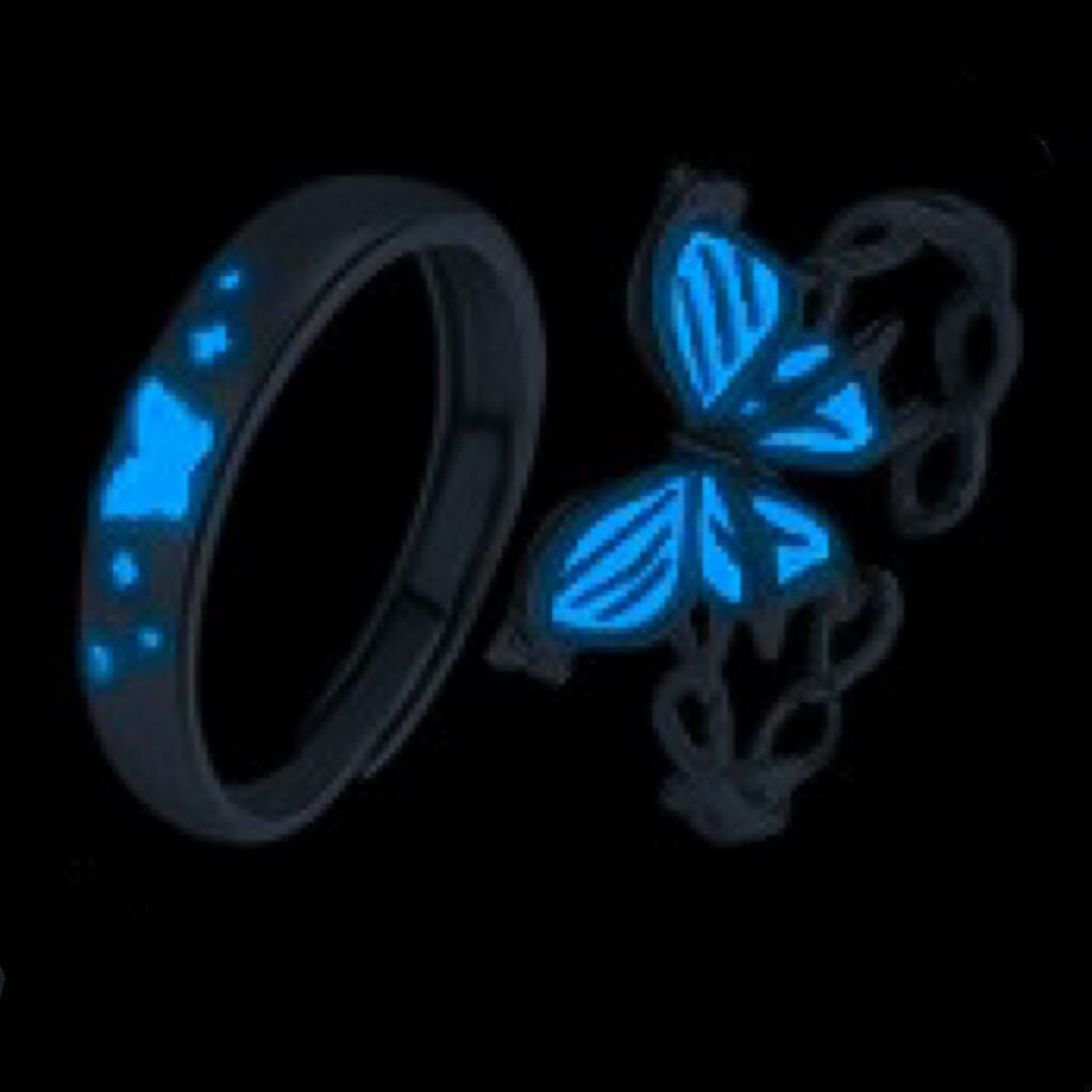 「忠貞不渝」 情侶戒指💍 免費刻字✒️ 夜光情侶戒指✨