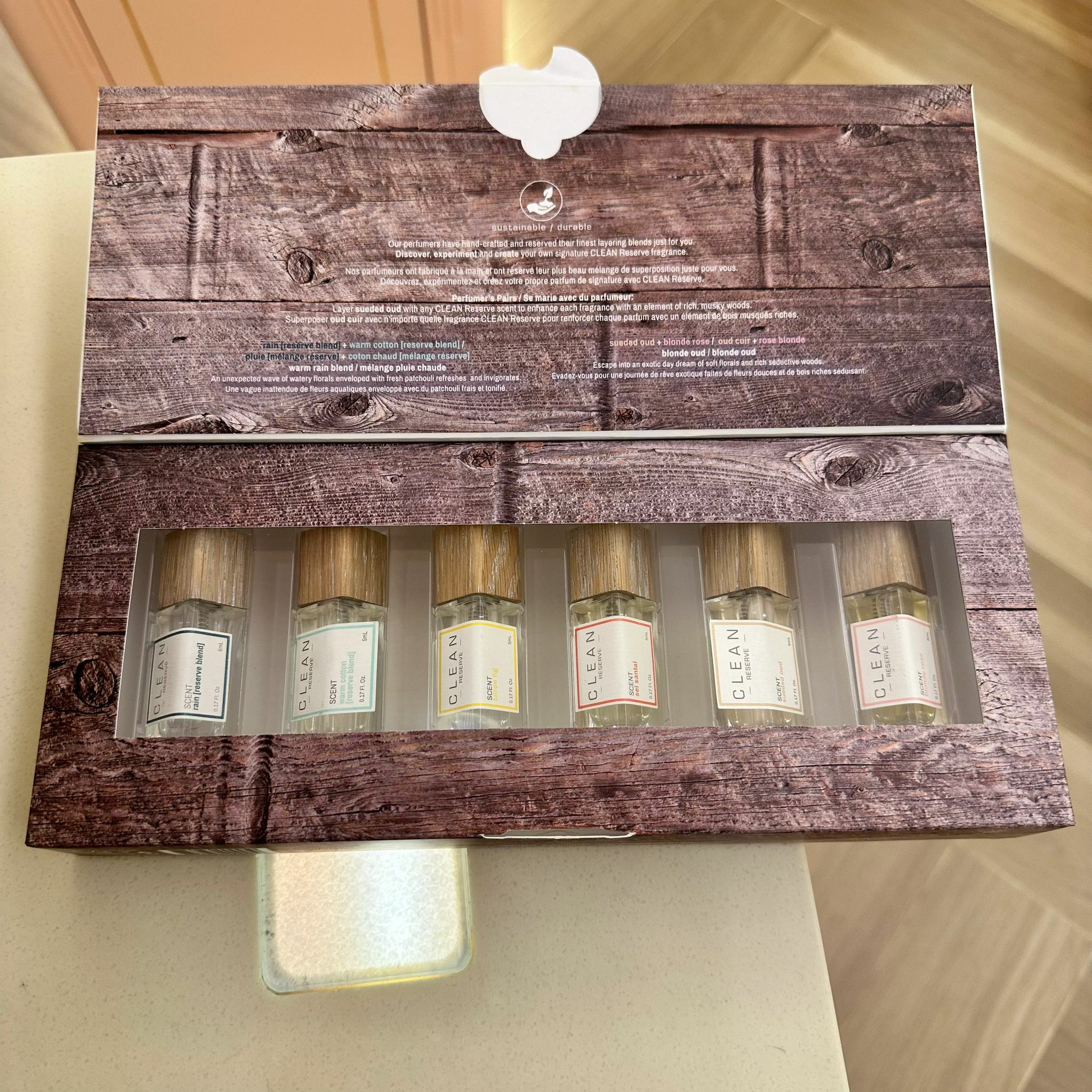 Clean Reserve Layering Collection 6 x 5ml Travel Set 克霖香水試用套裝 木蓋