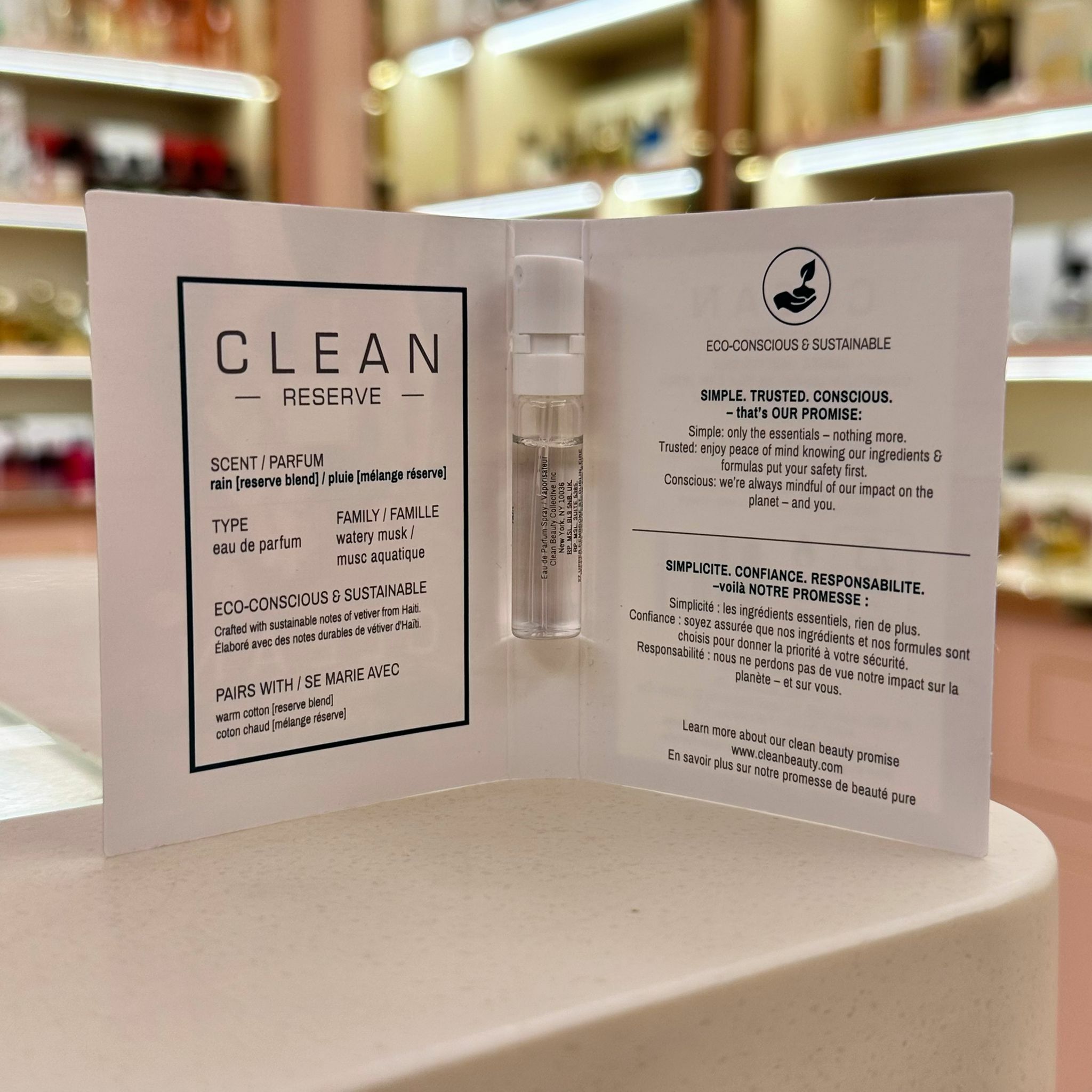 Clean Reserve Rain EDP 1.5ml vial 克霖雨後淡香精