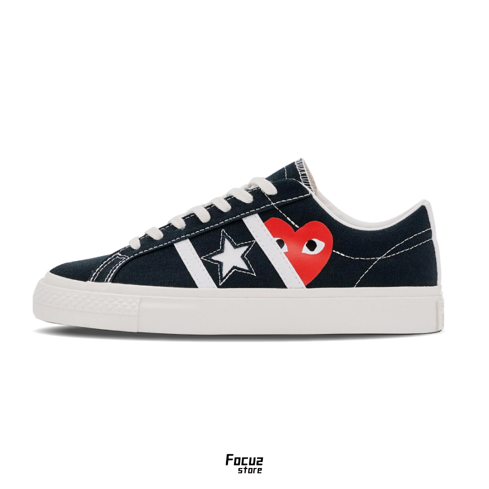 【Focus Store】預購 PLAY COMME des GARÇONS x Converse One Star Academy Pro "Black" 黑色 A09870C