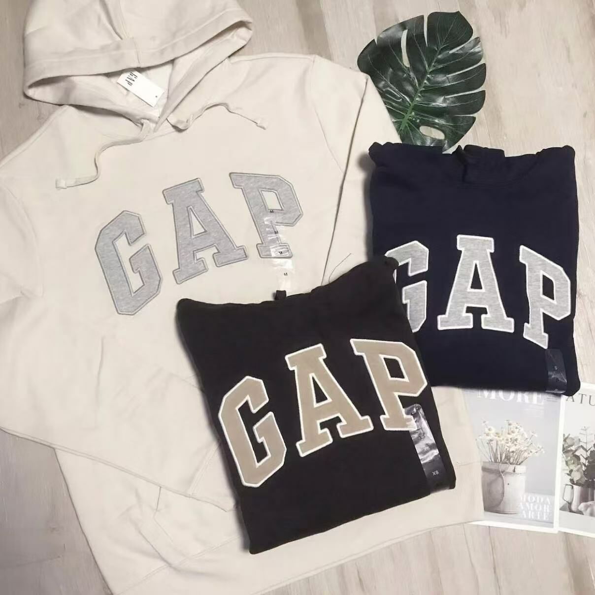 GAP CLASSIC LOGO HOODIES 刺繡款