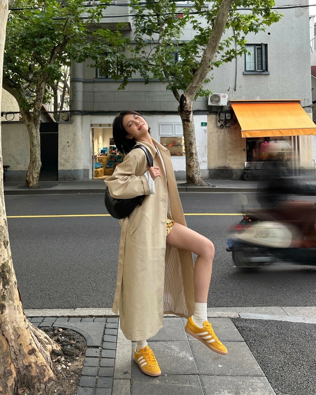 Adidas Originals Stadt 芥末黃 亮黃 焦糖底 麂皮 德訓鞋 休閒鞋