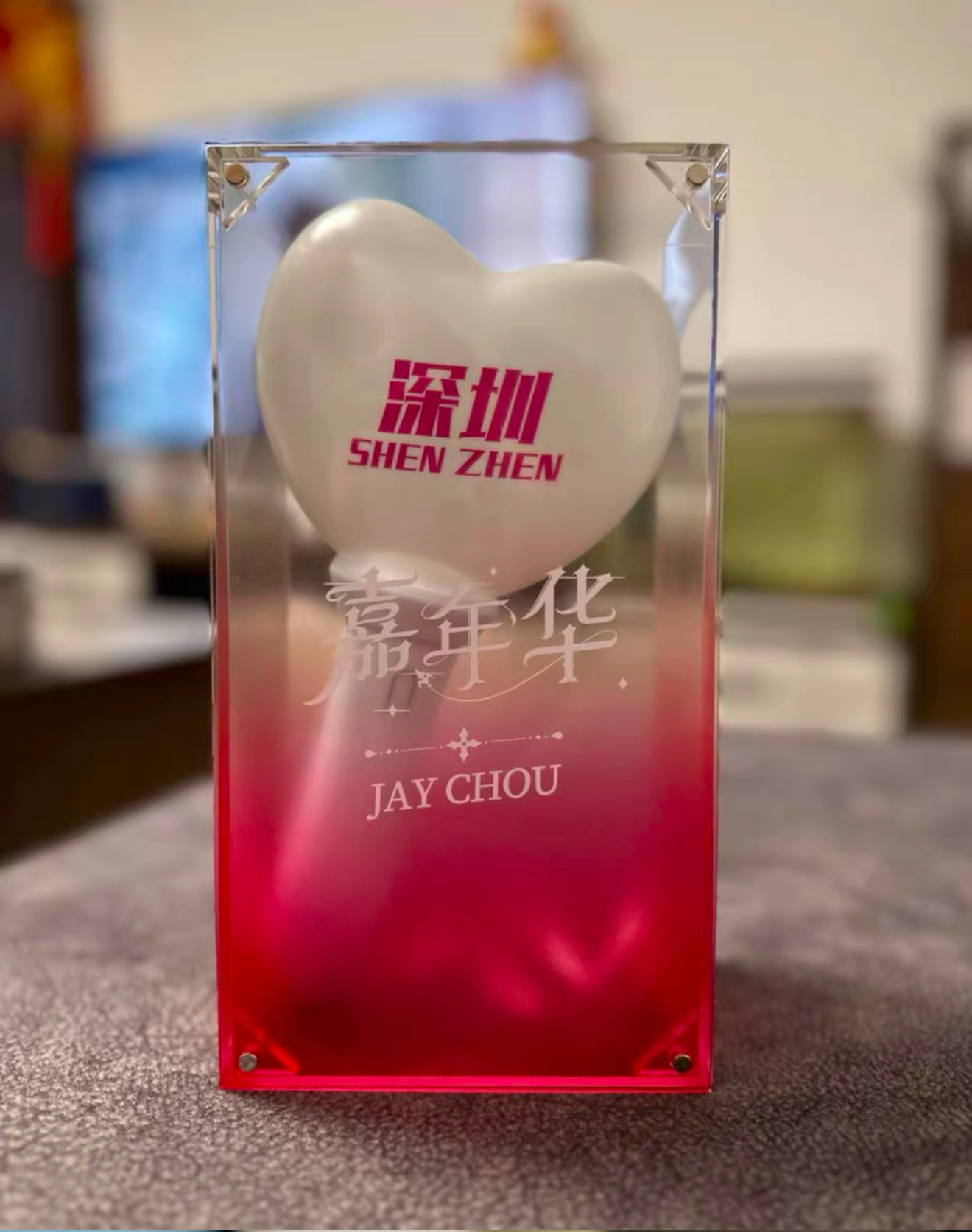 周杰倫 演唱會手燈收納 展示盒 底座 長票根收納 (圖片是簡體字收到是繁體的喔)