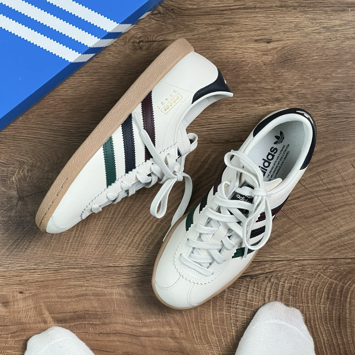 Adidas Originals Stadt 米白 酒紅 深藍 墨綠 復古 焦糖底 德訓鞋 休閒鞋