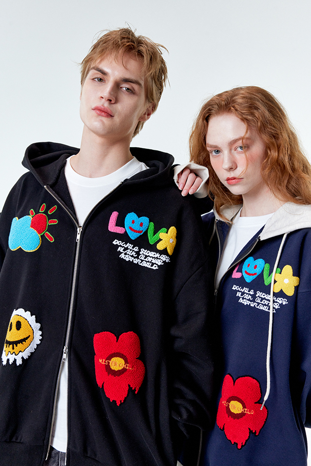 MISTERCHILD刺繡多標誌連帽外套