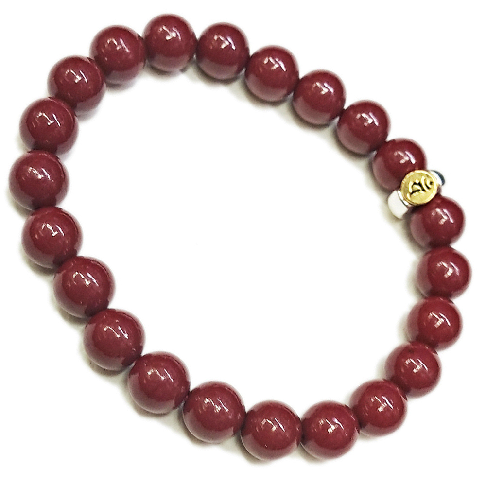 大日如來 種子字{紫金砂 硃砂}手珠8mm【十方】153943