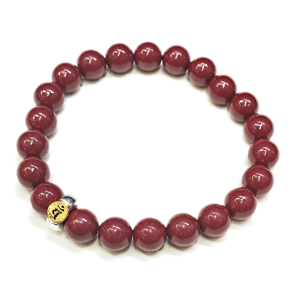 大日如來 種子字{紫金砂 硃砂}手珠8mm【十方】153943