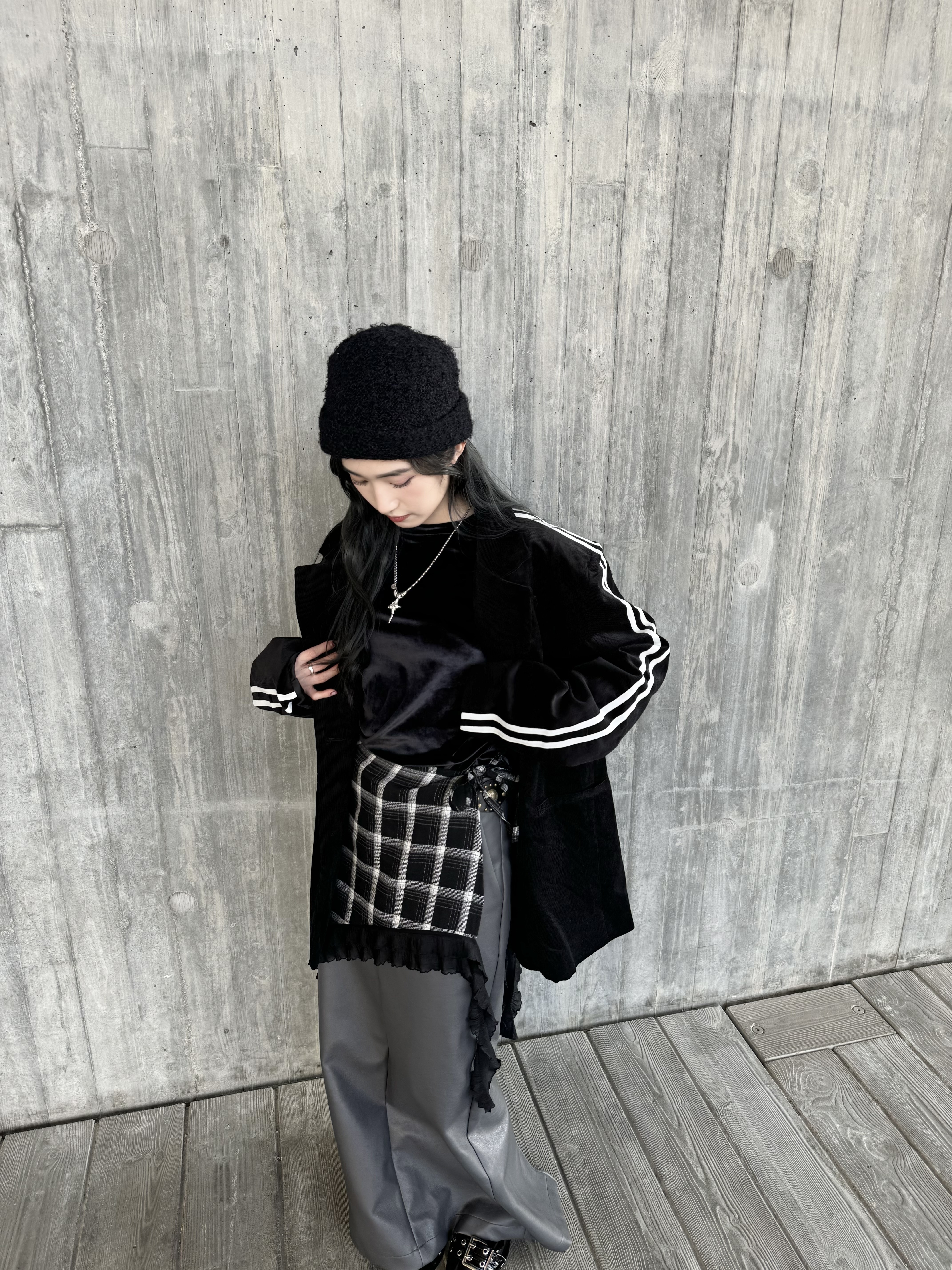 運動風燈芯絨西裝外套