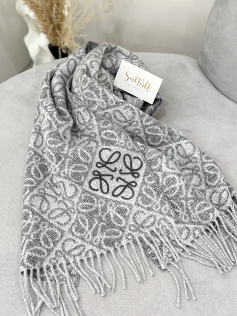 LOEWE Anagram scarf in wool and cashmere