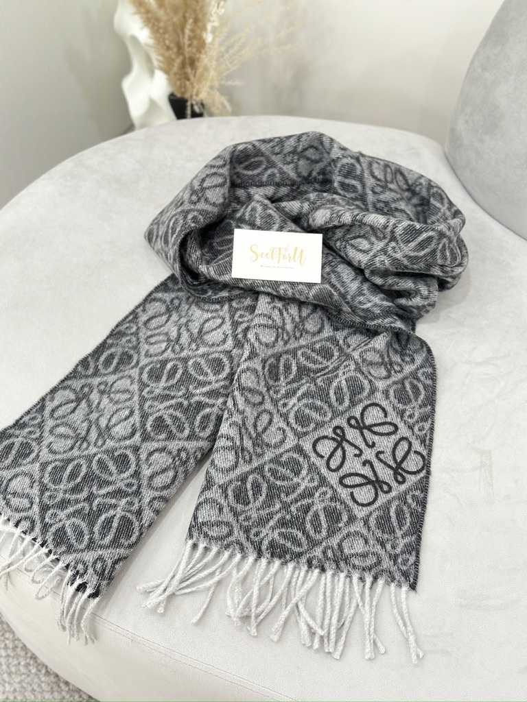 LOEWE Anagram scarf in wool and cashmere