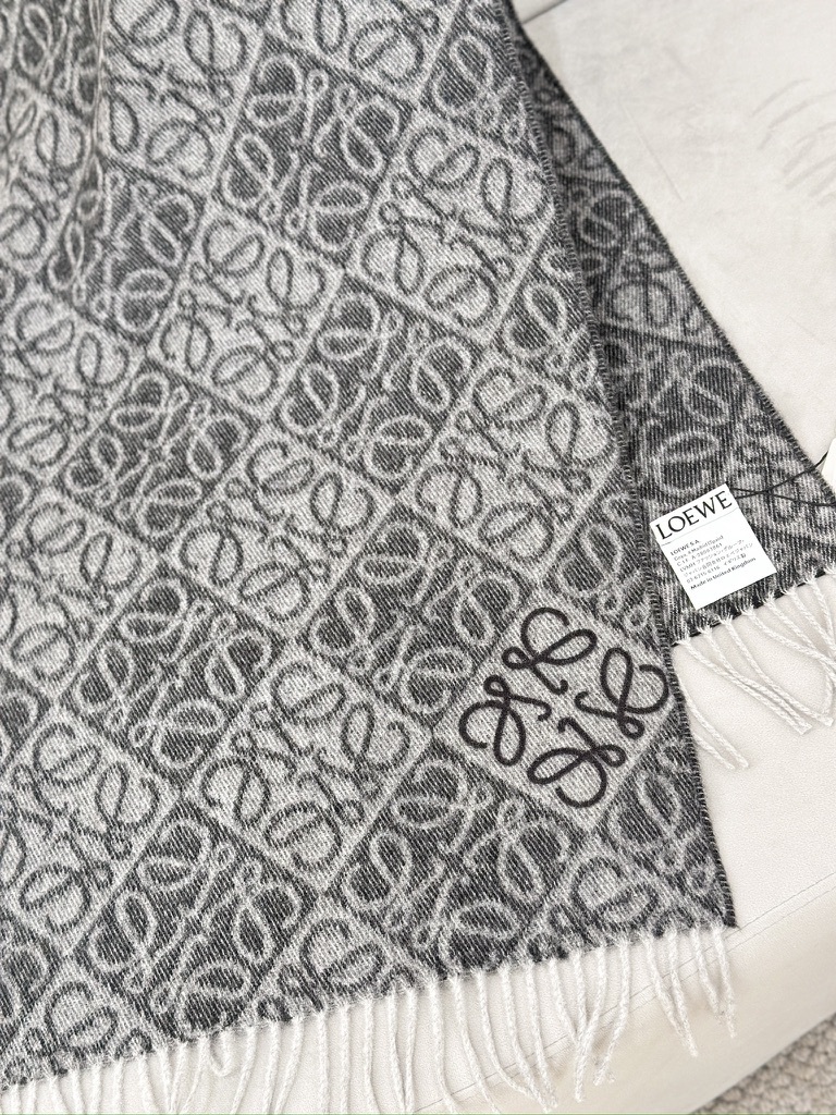 LOEWE Anagram scarf in wool and cashmere