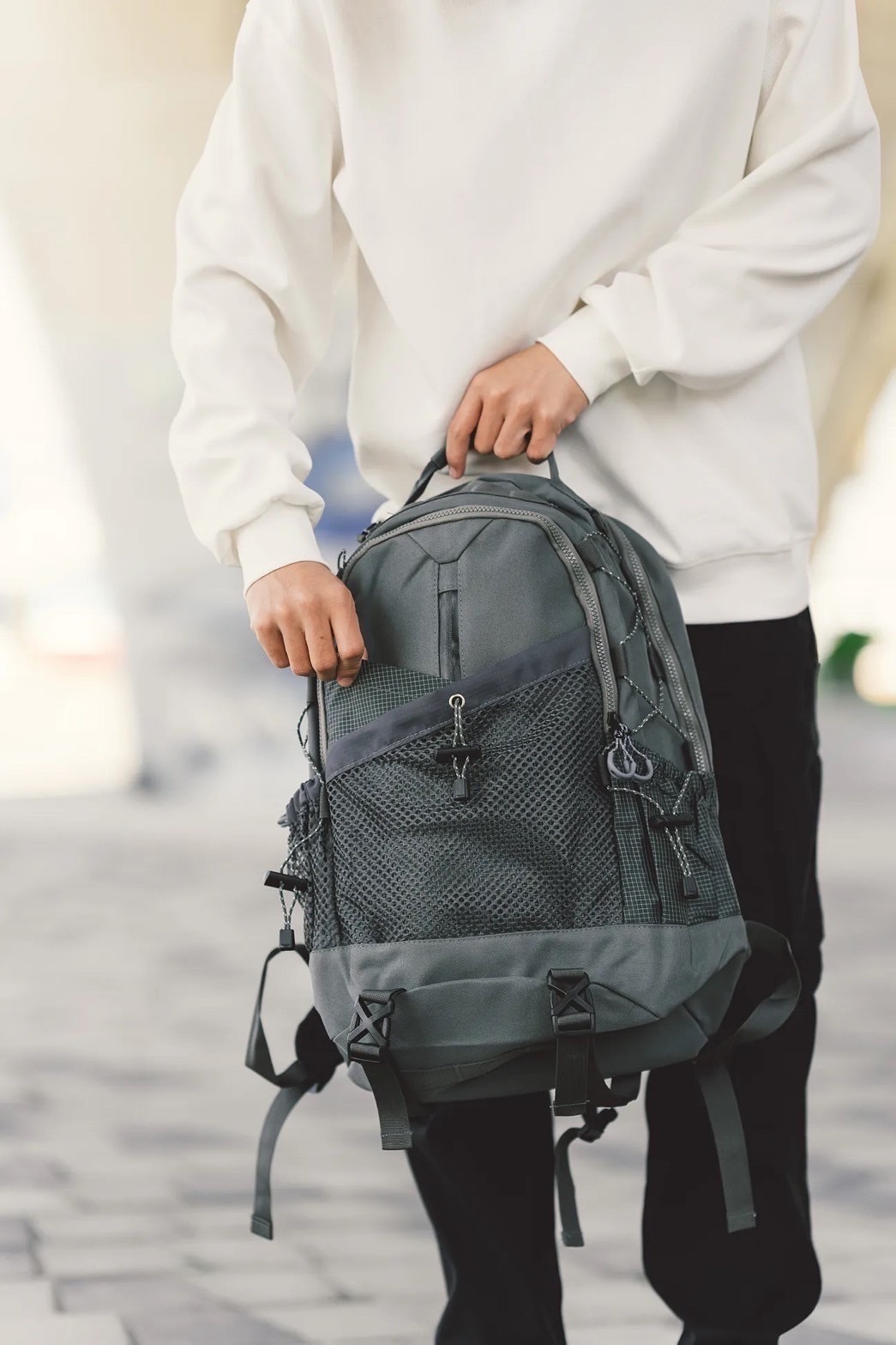 機能 大背包 自訂款 戶外機能 後背包 新款大容量 旅行背包 輕便 個性登山包 兩色現貨