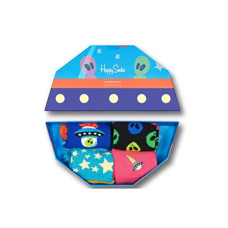 Happy Socks - 兒童襪 兒童太空禮盒 4件套 2-3 歲