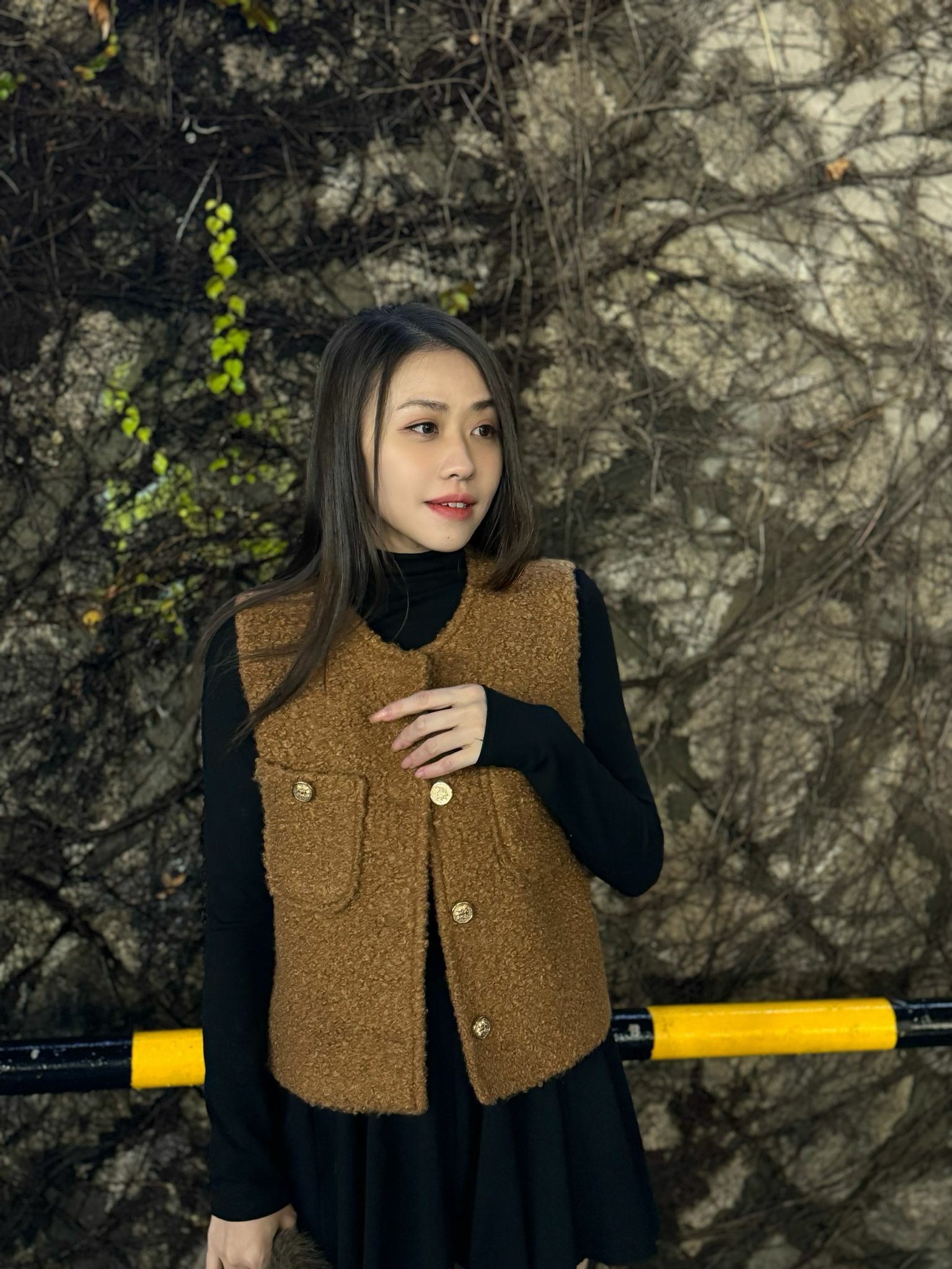 JK#6660🤍溫暖毛絨質感短款馬甲