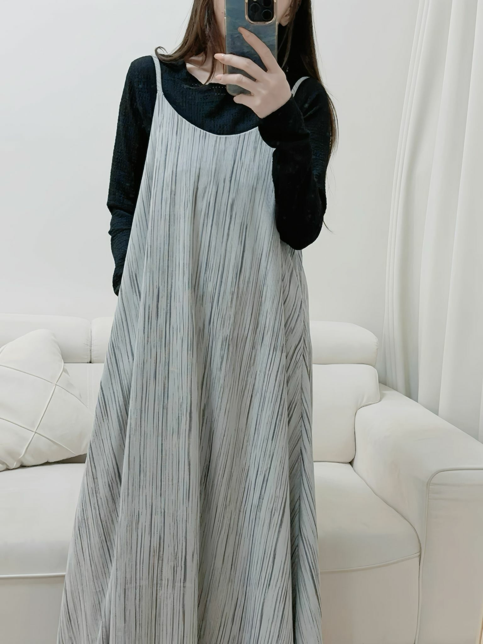 SET#6636🤍秋意雨絲燈芯絨連身裙套裝