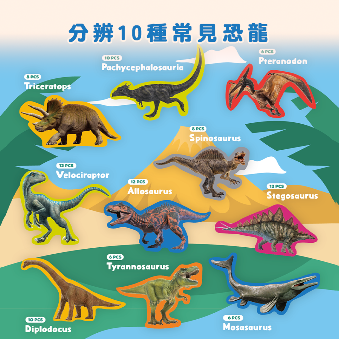 Curios®恐龍拼圖